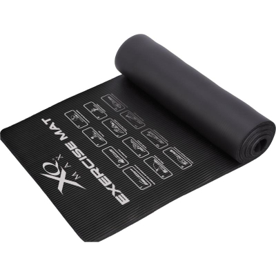Dyshek fitnesi XQ Max Training Mat, 183x58x1 cm, antirrëshqitës, i zi