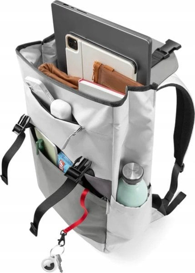 Çantë shpine tomtoc Slash T64 Flip, 18L, për laptop, gri me të bardhë