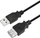 Kabllo USB LogiLink CU0011B, USB A në USB A, 3 m, e zezë