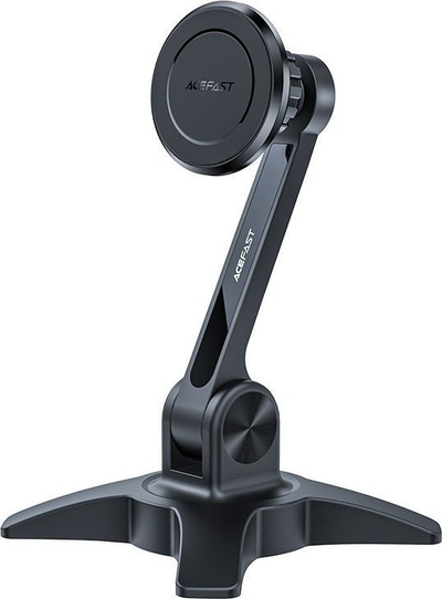 Mbajtëse magnetike tavoline për telefon Acefast E11, bazë e fortë, rrotullohet 360°, e zezë