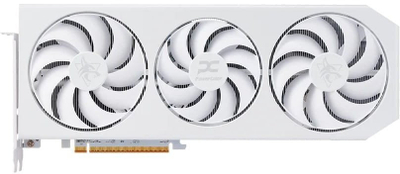 Kарта со графика PowerColor Hellhound Radeon RX 9070 XT, 16GB GDDR6, Spectral White, бела