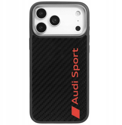 Mbulesë telefoni NoName Case Audi R8 Carbon Fiber MagSafe, për iPhone 17 Pro Max, e zezë