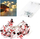 Drita dekorative DA69A Snowman, 20 LED, me bateri AA, dritë e bardhë