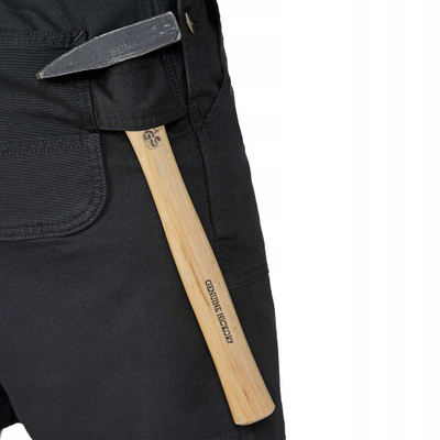 Панталони тuta Carhartt Rugged Flex Canvas Bib Shorts, за жени, величина M, црни