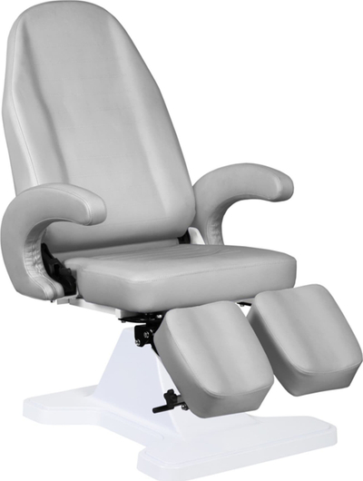 Karrige hidraulike podiatrie Beauty System 112, lëkurë eko, gri