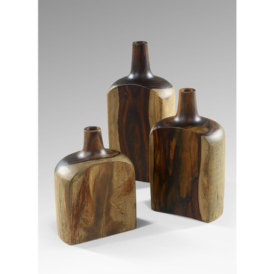 Set dekor shishe teak 3-pjesësh (HM7716)