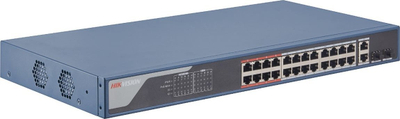 Swich rrjeti Hikvision DS-3E1326P-EI, 24 porta PoE, Fast Ethernet 10/100, gri