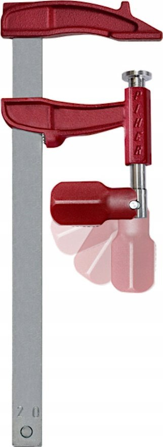 Shtrëngues Piher Maxipress M 1612, 12 cm, me filetë të mbrojtur, i kuq