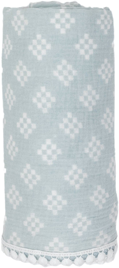 Beze museline për bebe Lodger Tribe Muslin Gauze Cloth, 120 x 120 cm, Ice Flow
