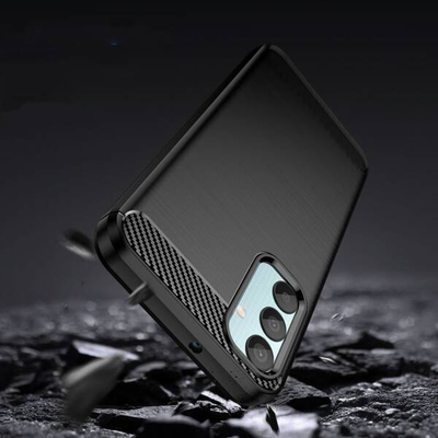 Këllëf telefoni Tech-Protect TPUCarbon për Samsung Galaxy M15 5G, TPU, efekt karboni, i zi