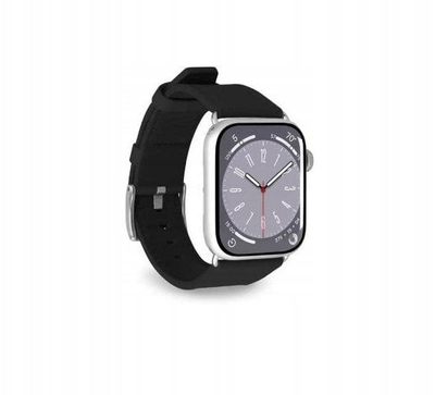 Rrip ore Puro E-Classic për Apple Watch, 38 40 41 mm, lëkurë sintetike, i zi