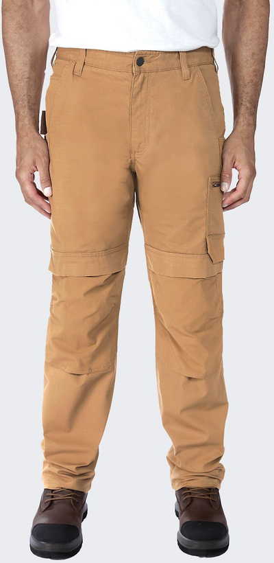 Pantallona pune Carhartt Rugged Flex Ripstop, shumë xhepa, përforcuara, kafe, madhësia 32