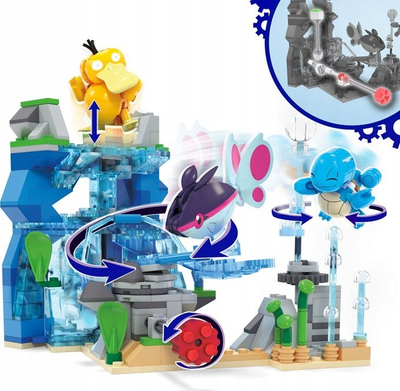 Set ndërtimi Pokemon Mega Aquatic Adventure, 319 copa, 3 figura, shumëngjyrësh