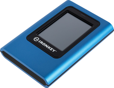 SSD i jashtëm Kingston IronKey IKVP80ES, 480GB, AES 256bit XTS, blu