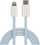 Kabllo Maxlife MXUC-06 USB C në Lightning, 1m, 20W PD, blu pastel