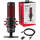 Mikrofon HyperX QuadCast 4P5P6AA, kondensator, USB, me RGB, i kuq e zi