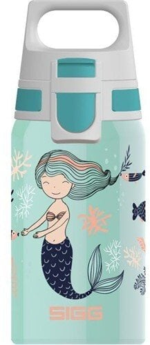 Shishe uji për fëmijë SIGG Shield One Atlantis, çelik inoks, 0.5L, hermetike, shumëngjyrëshe