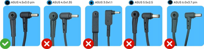 Adapter karikues ASUS 0A001-01105100, 45W, për laptop, i zi