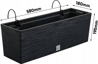 Vazo varëse Conforama FURU, 12L, me rezervuar uji, antracit