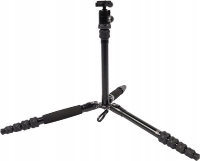 Tripod fotografik SIRUI Traveler 5A, alumin, me kokë sferike, i zi