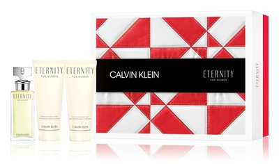 Set Calvin Klein Eternity Parfum 50 ml + Losion 100 ml + Xhel dushi 100 ml
