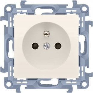 Prizë muri Kontakt Simon 10 CGZ1C.01/41, teke me tokëzim, 16A 250V, krem