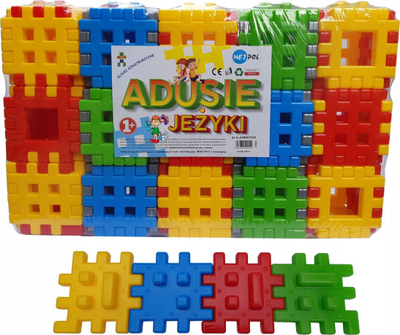 Lodra për t’u ndërtu Czako Blocks Hedgehogs, 90 copë, për kalamaj, me shumë ngjyra
