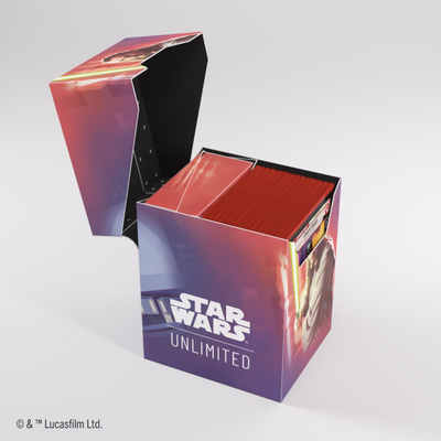 Kuti për karta Gamegenic Star Wars Unlimited Soft Crate Set 5 Qui Gon Jinn, aksesor koleksionues, material i butë, shumëngjyrëshe