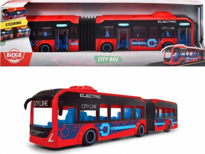 Autobus lodër Dickie Volvo City, 40 cm, plastik, me shumë ngjyra