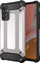 Kapak mbrojtës Hurtel Hybrid Armor për Samsung Galaxy A72 4G, me anë të ngritura, TPU dhe polikarbonat, argjend