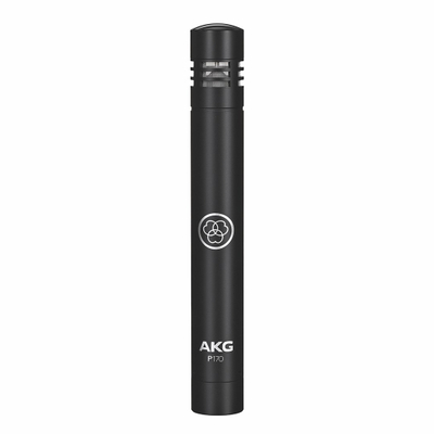 Mikrofon kondensator AKG P170, diafragmë e vogël, për studio, i zi