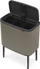 Kosh plehrash Brabantia BO Touch Bin, 3x11L, me kapak Touch, platini