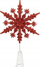 Stoli majë bredhi Feeric Christmas Snowflake, 23cm, dekor me shkëlqim, i kuq