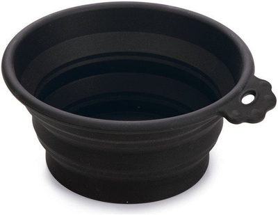 Сад за патување за кучиња Karlie Anto Silicone Travel Bowl, 0.55L, склоплив, сив