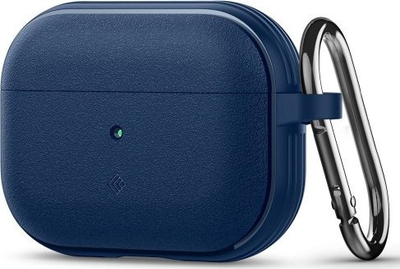 Mbështjellëse Caseology Vault për Apple AirPods Pro / Pro 2, TPU, me karabinë, blu navy