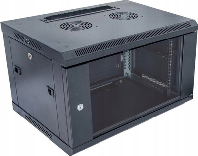 Kabinet mur në mur SECURITYNET 19" 6U, 600x600 mm, gri