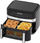 Фритеза на воздух Klausberg Oil Free Double Chamber Fryer, 9L, 1750W, сребрено-црна