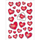 Stickera dekorativë HERMA Decor Hearts and Letters 3509, 2 fletë, argjend