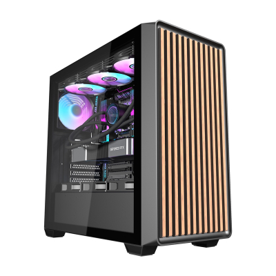 Kuti kompjuteri Darkflash DS900WD (e zezë)  4 ventilatorë
