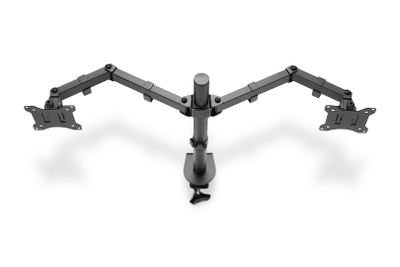 Држач за маса за монитори Digitus DA-90400, за 2 монитори 15"-32", ергономско прилагодување, црна