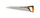 Sharrë dore Fiskars, 55cm, 7 tpi, zezë/ portokalli