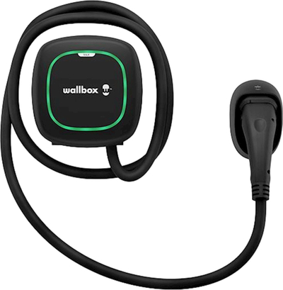 Karikues muri për makina elektrike Wallbox Pulsar Max, 7.4 kW AC, kabllo 5 m Type 2, i zi