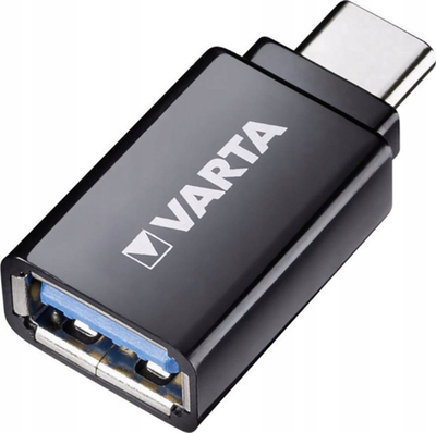 Adapter USB Varta, USB 3.0 në USB 3.1 Type C, i zi