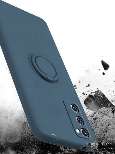 Kast silikoni me unazë për Samsung S20 FE 5G, mbajtëse unaze, jeshile e errët