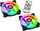 Ventilator kase Raijintek IRIS 12 RBW ADD PWM, 120mm, RGB, 2 copë