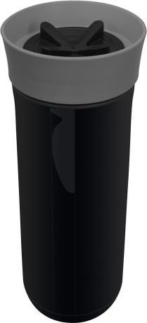 Shishe uji Koziol Safe To Go, 700ml, me kapak, e zezë