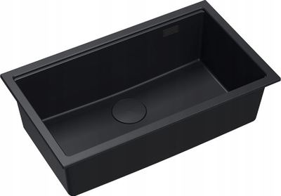 Lavaman kuzhine GraniteQ LOGAN 110, 76x44x23.5 cm, gur graniti, pure carbon