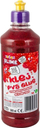 Ngjitës me shkëlqim TUBAN Red Glitter Glue PVA, 500ml, i kuq