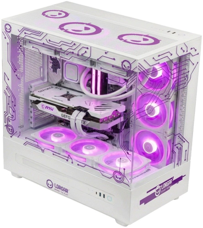 Kompjuter gaming Lorgar PRO P401, Ryzen 7 7800X3D, RTX 5070 Ti 16GB, i bardhë