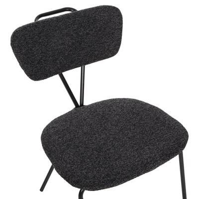 Karrige ngrënieje Dory 48,5×61×76 Hcm (HM9855.04), zezë/ gri